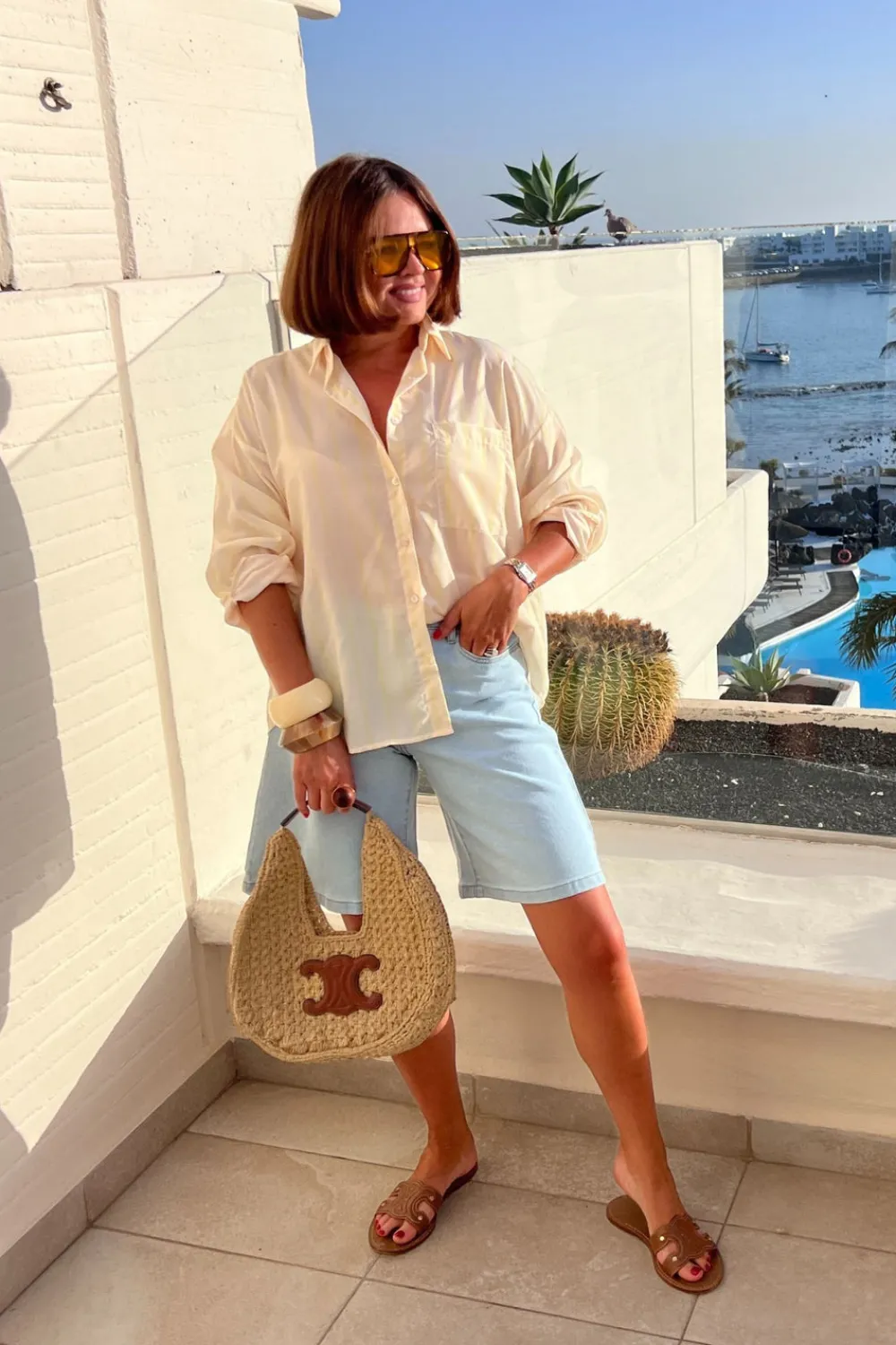The Walk in Wardrobe Shirts>Elsa Stripe Shirt In Lemon