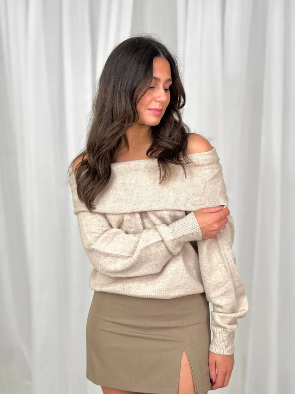 The Walk in Wardrobe Skirts & Skorts>Erica Skort In Taupe