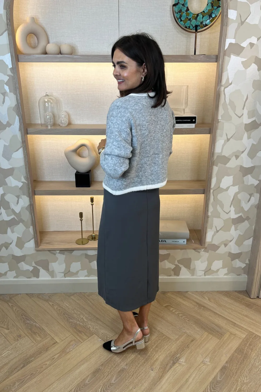 The Walk in Wardrobe Skirts & Skorts>Holly Slip Skirt In Grey