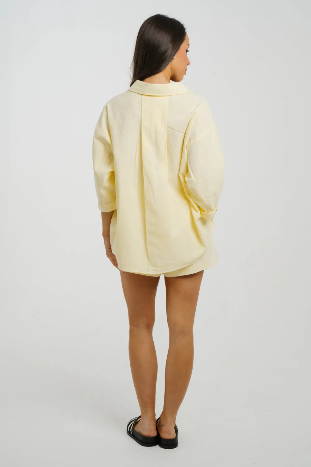 The Walk in Wardrobe Shorts>Iris Shorts In Yellow