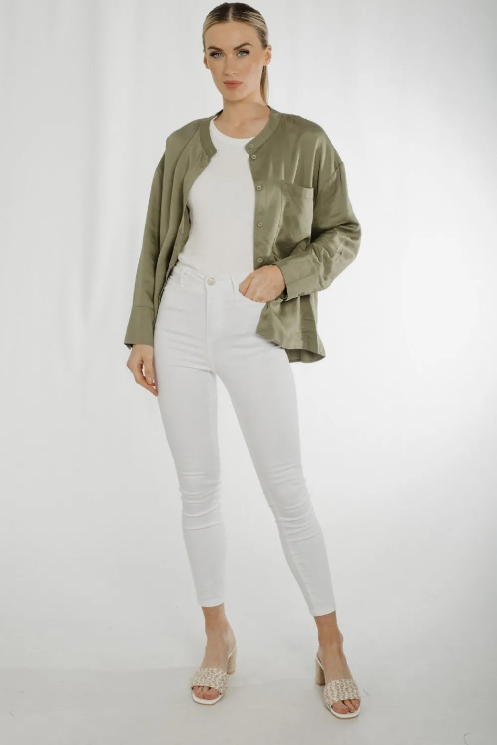 The Walk in Wardrobe Shirts>Jane Shirt In Khaki