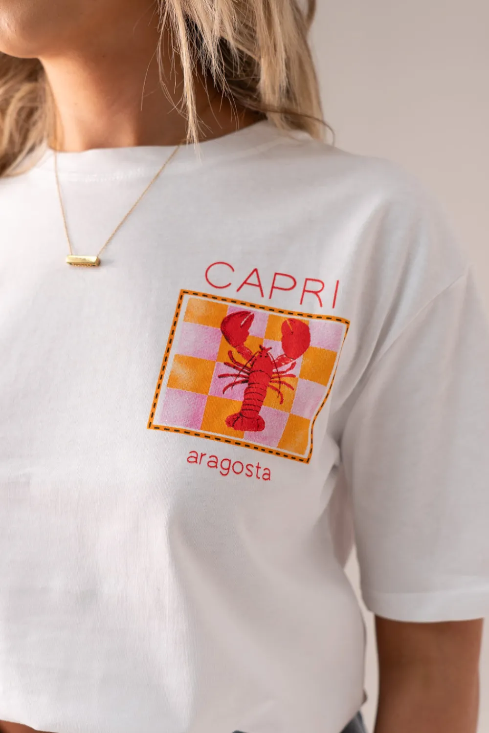 The Walk in Wardrobe T-Shirts|Tops>Millie Capri T-Shirt In White