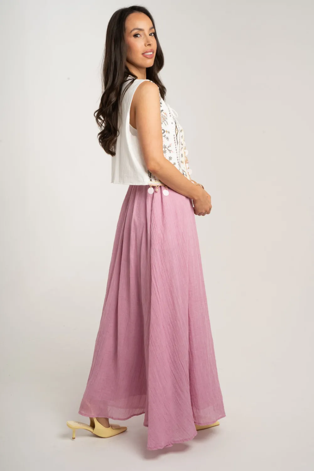 The Walk in Wardrobe Skirts & Skorts>Millie Maxi Skirt In Pink
