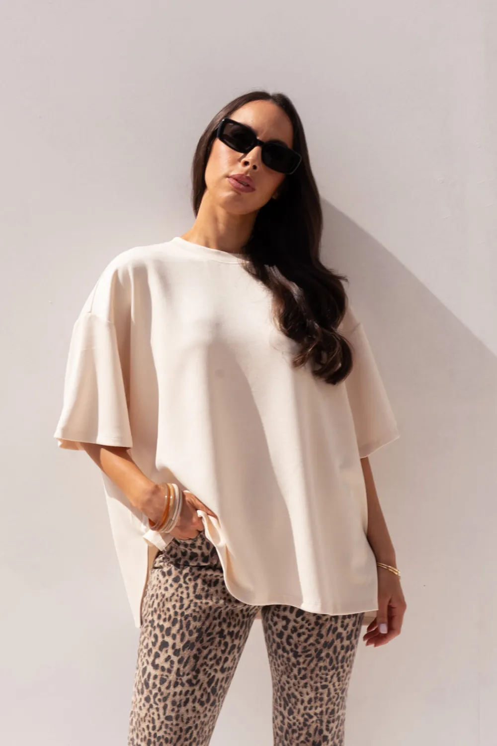 The Walk in Wardrobe T-Shirts|Tops>Taylor T-Shirt In Neutral